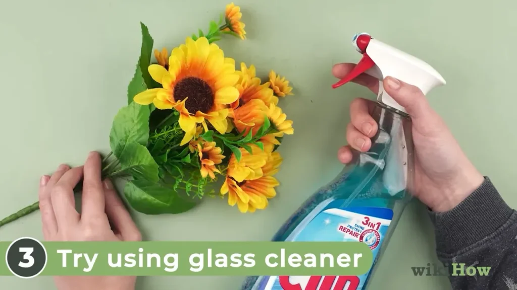 try using glass cleaner