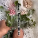 Can you wash fake flowers in the washing machine?