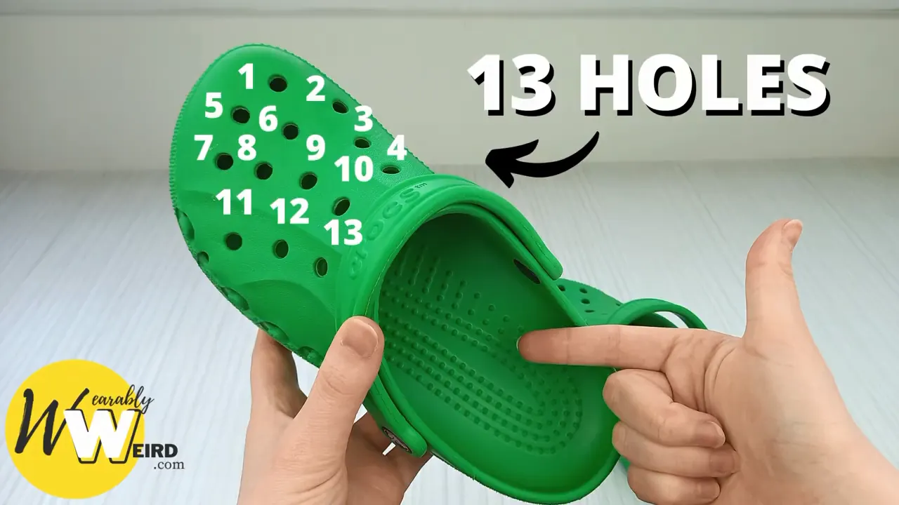 13 holes crocs picture